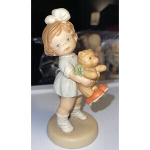 Vintage 1989 Memories Of YESTERDAY Time For Bed ENESCO LUCIE ATWELL Mint BL